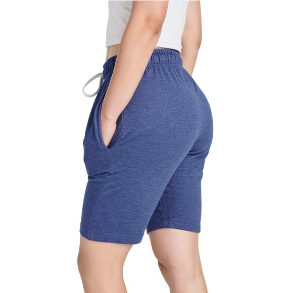 WOMEN'S PLUS 3XL BERMUDA SHORTS FRENCH TERRY 9" 1 PAIR - Picture 3 of 12